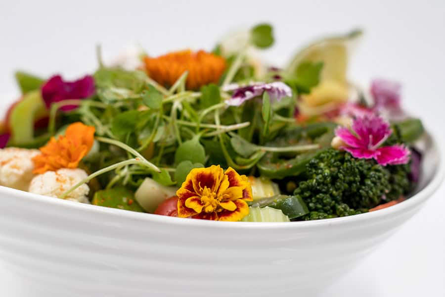 Maple Serrano Vegetable StirFry with Microgreens Assuaged